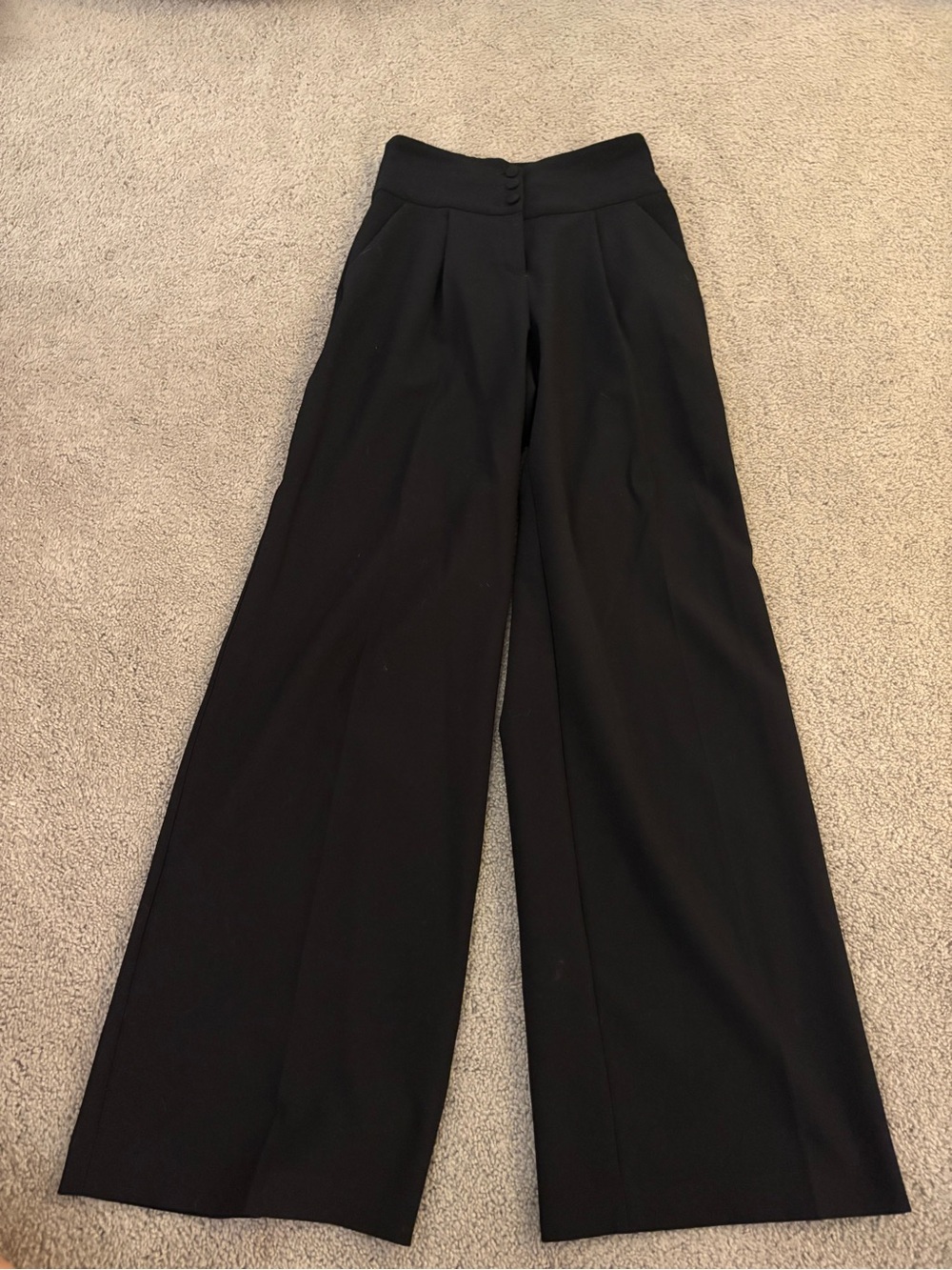 Express High-Waist Wide Leg Pants - Black